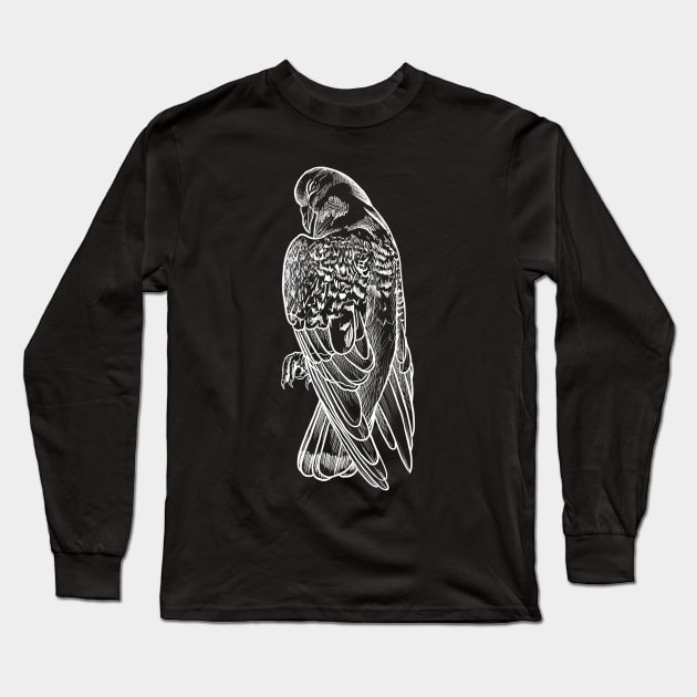 Pigeon Long Sleeve T-Shirt by GnauArt